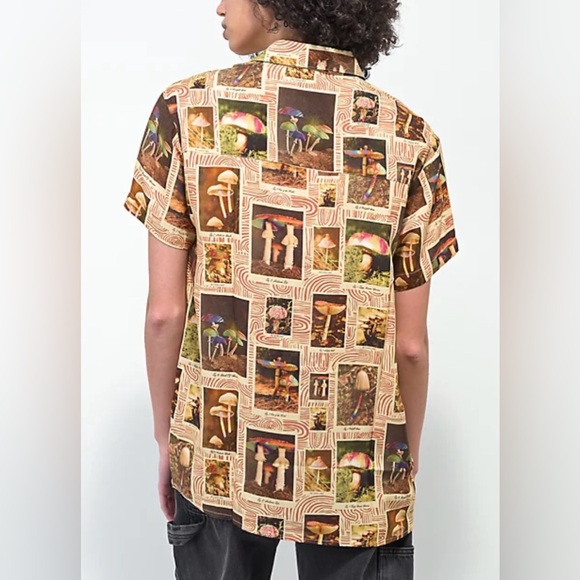 DRAVUS Zaedia Mushroom Button Down Shirt sz M - Picture 2 of 12
